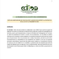 Note arg Note argumentaire des OSC pour faciliter plaidoyer par rapport à la proposition de la loi d’AT au parlement en RDC