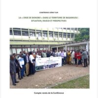 conférence-débat La Crise de bonobo dans le territoire de basankusu : situation, enjeux et perspectives